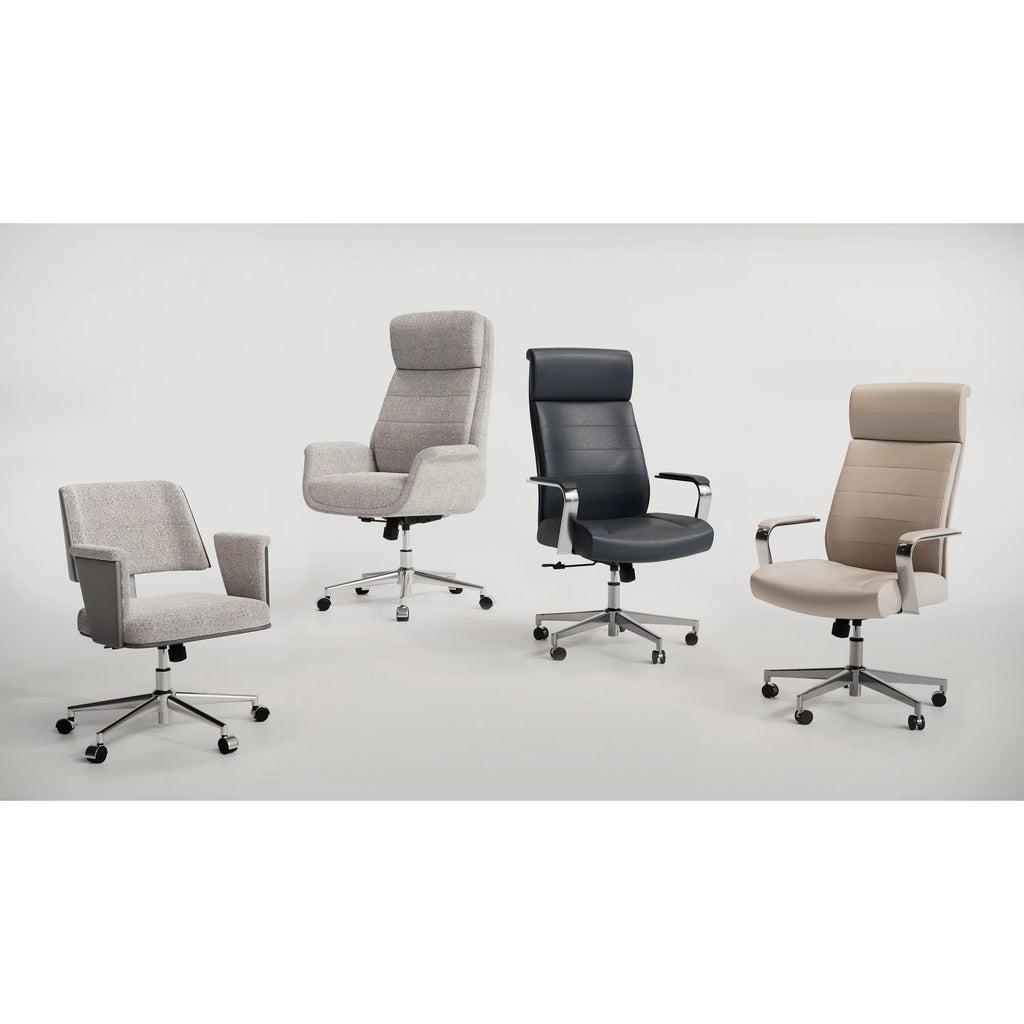 Modern Comfort Vegan Leather High-Back Executive Office Chair B176038