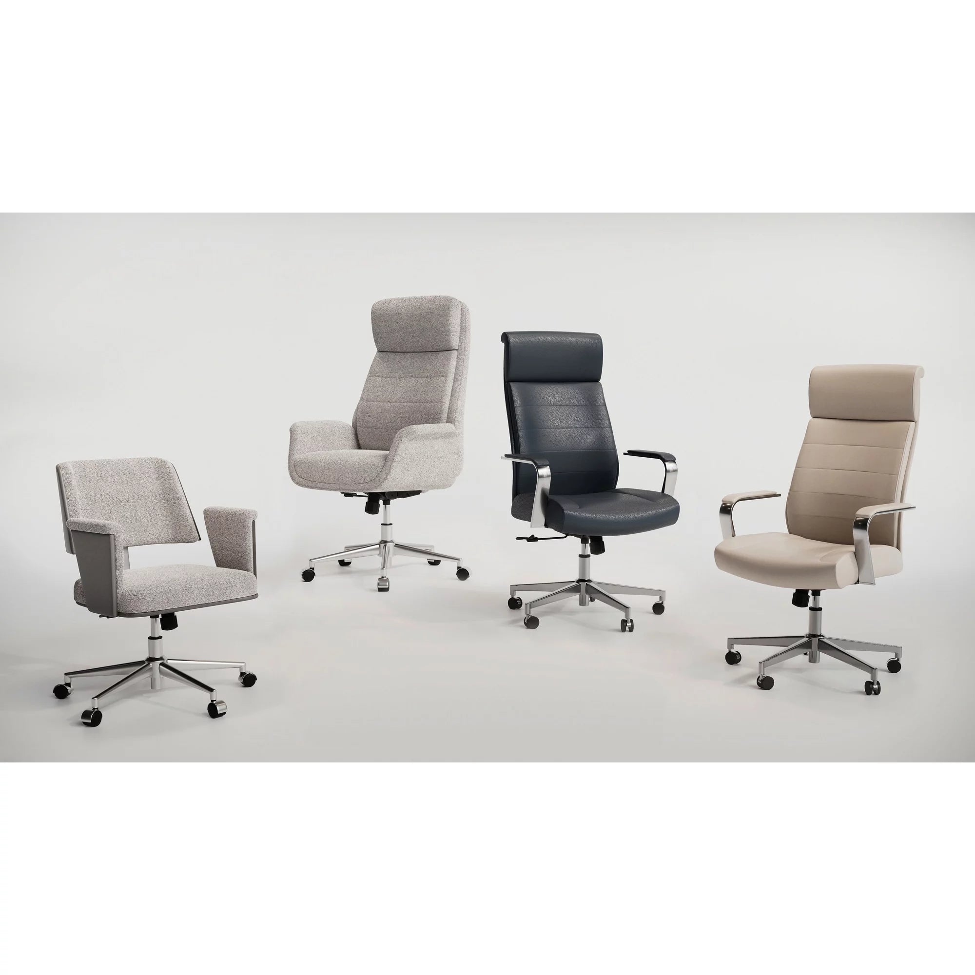 Modern Comfort Vegan Leather High-Back Executive Office Chair B176038