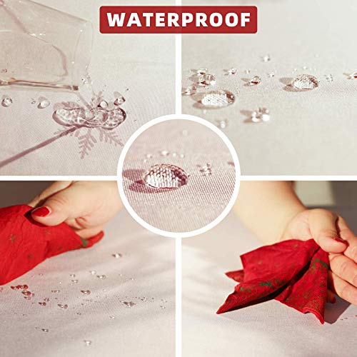 Watercolor Poppy Print Tablecloth 60x102 Inch, Waterproof Table Cover A4882