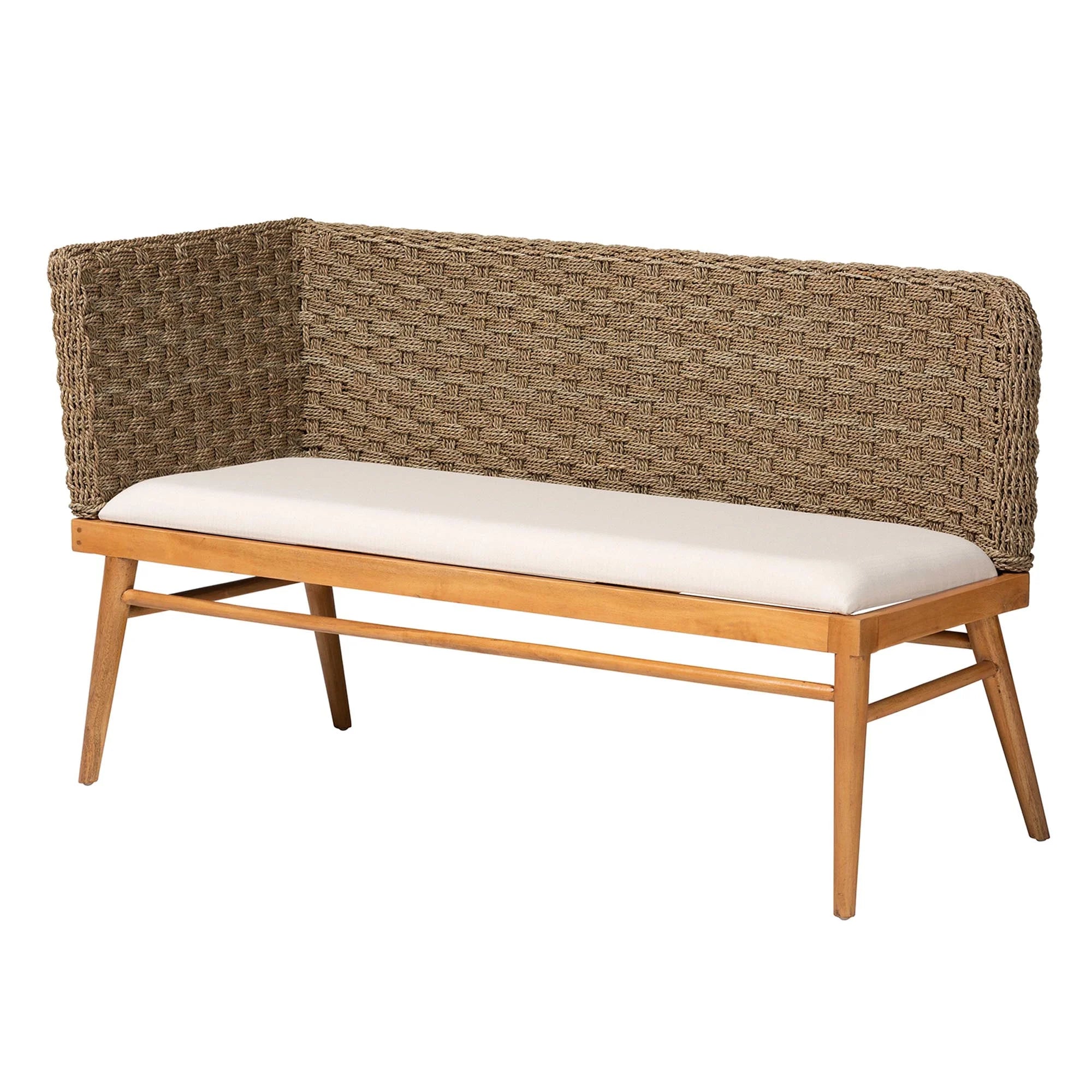 Boho Dining Nook Banquette Set, 2-Piece, Brown N4202
