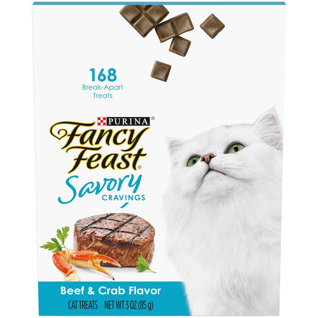 Fancy Feast Limited Ingredient Cat Treats Savory Cravings Beef &amp; Crab Flavor - Pet Supplies online store