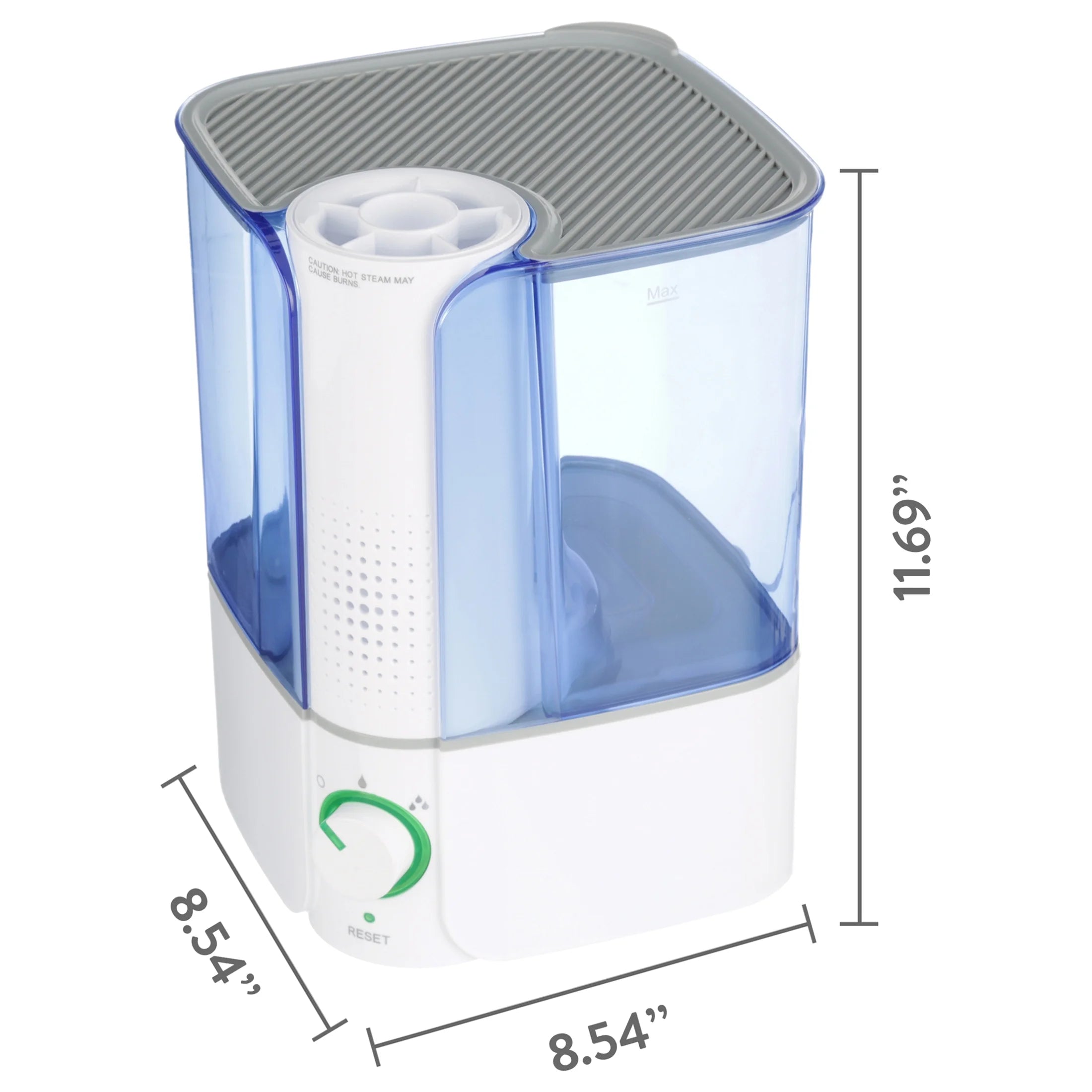 Warm Mist Humidifier, Filter Free, Top Fill, 1.3 Gallon B991565