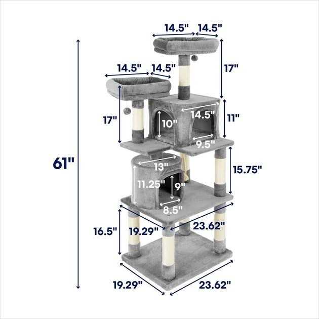 Faux Fur Cat Tree Condo U80803