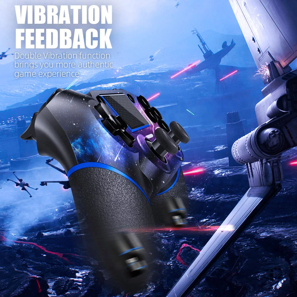 Wireless Controller for PS4 with 2 Thumb Grips, Compatible with PS4, Slim, Pro and PC J832681