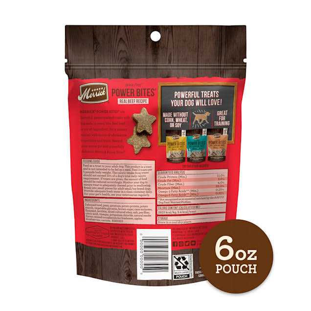 Real Beef Power Bites Dog Treats T94990