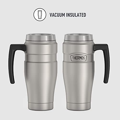 16 oz Vacuum-Insulated Travel Mug, Midnight Blue I77136