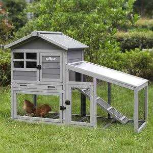 Indoor Outdoor Rabbit Hutch Bunny Cage P378