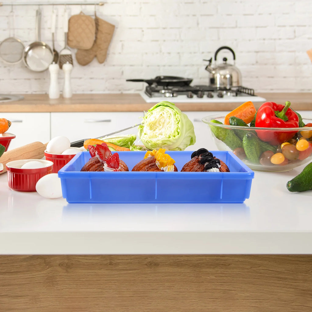 Plastic Warehouse Storage Box with Lids, 2-Pack Z2213