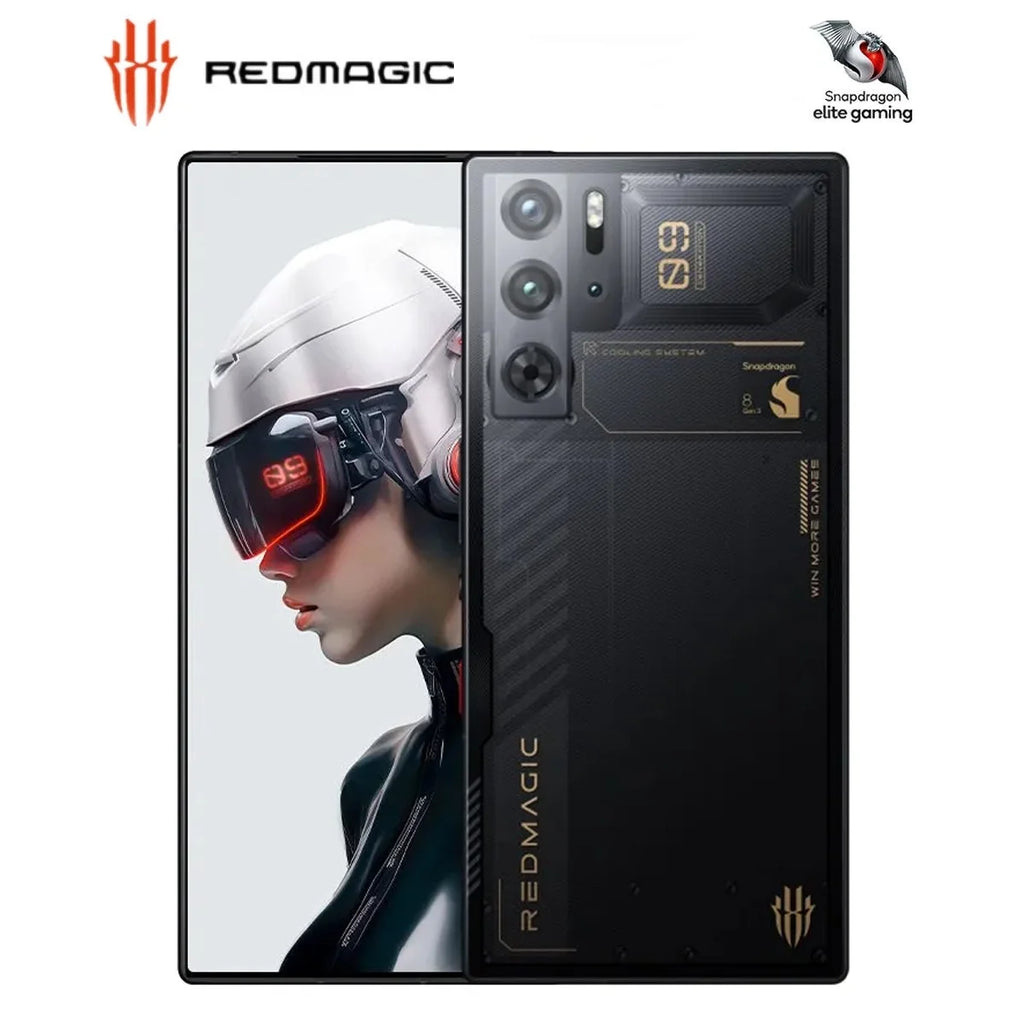 Nubia RedMagic 9 Pro 5G Smartphone, 120Hz Gaming Phone, Snapdragon 8 Gen 3, 6.8"AMOLED Screen, 16G+512GB, 80W Charger US Unlocked Cell Phone Black