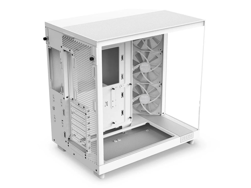 Compact Dual-Chamber Mid-Tower Airflow Case, White E21114