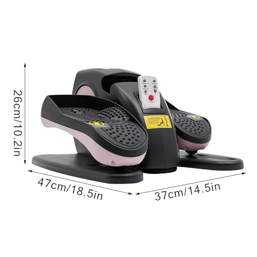 Seated Pedal Exerciser for Seniors, Quiet Mini Elliptical Machine with Remote Control W4862