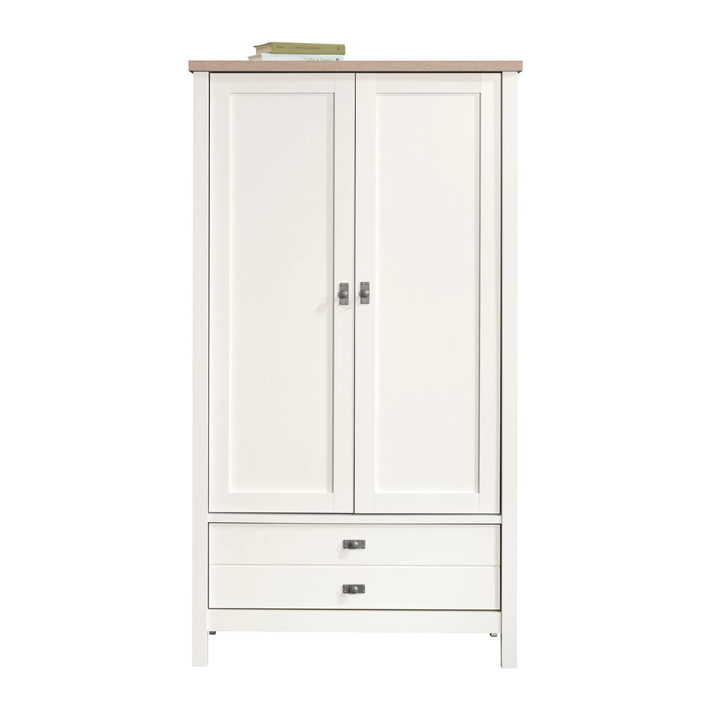 Soft White Armoire B55246