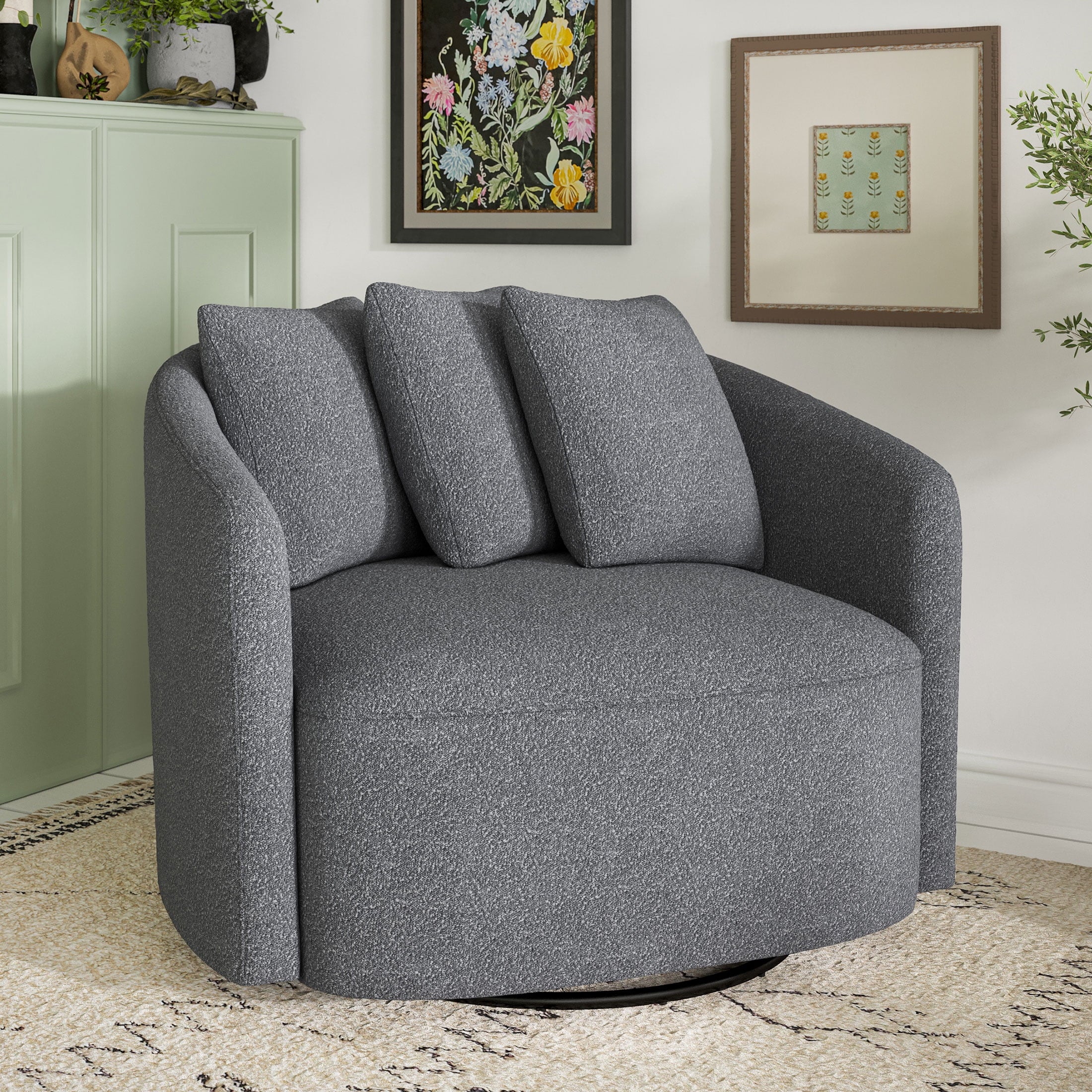 Charcoal Accent Chair S353
