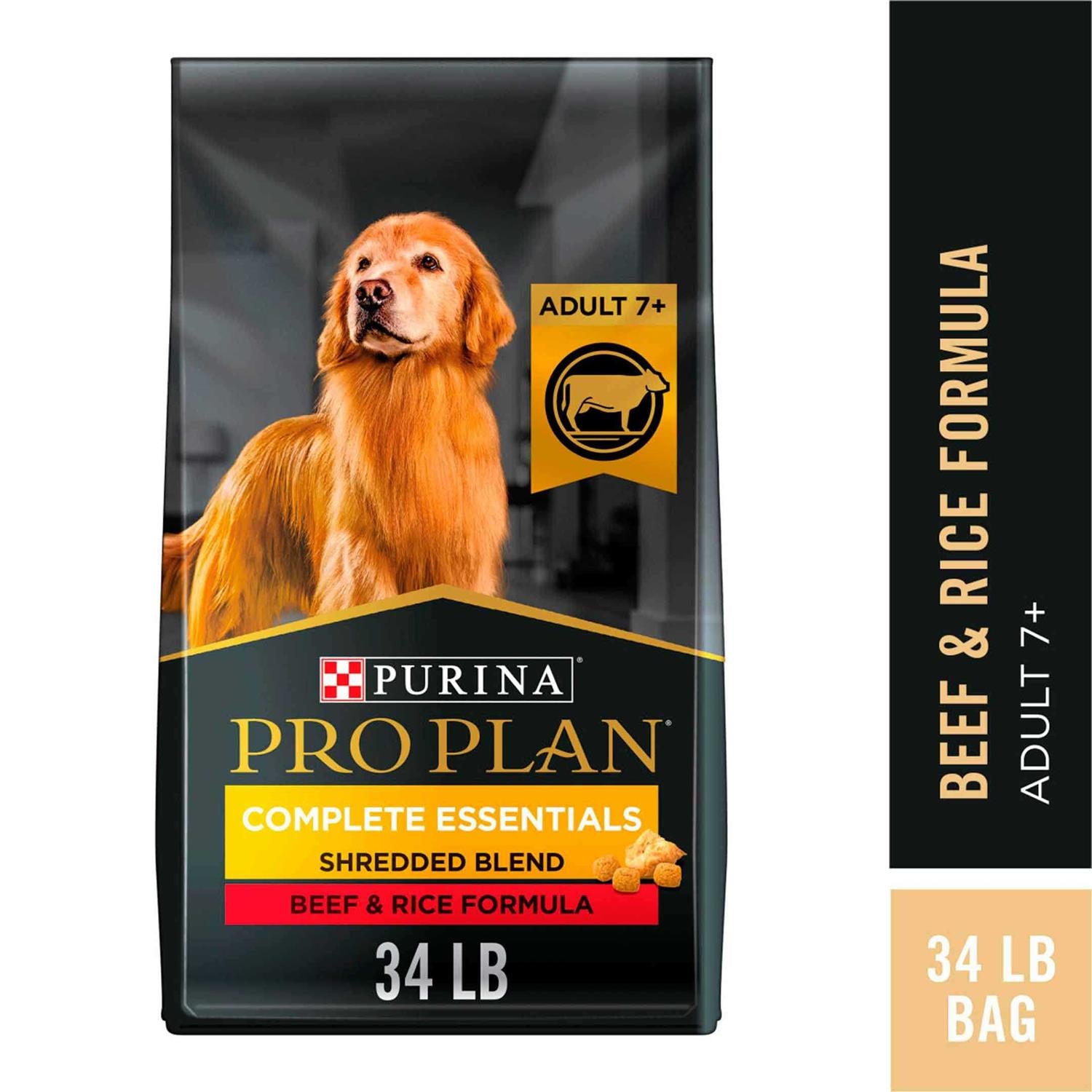 Shredded Blend Beef & Rice High Protein Dog Food for Senior Dogs P2496