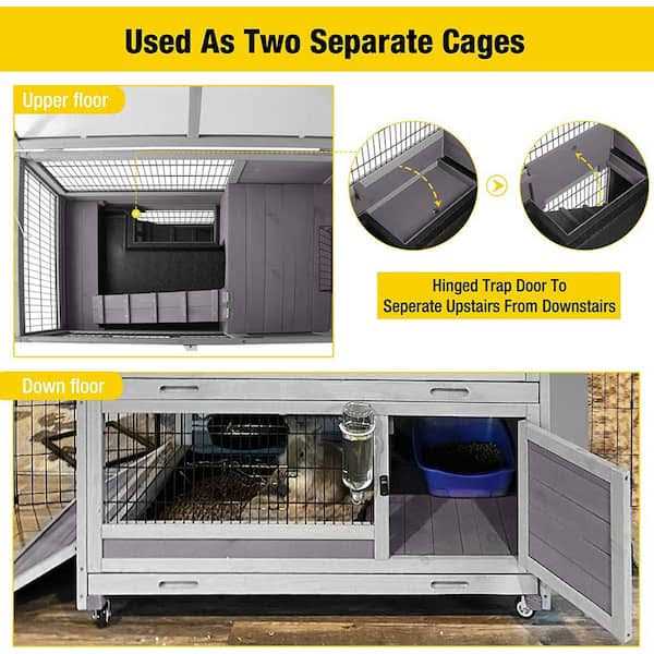 Outdoor Rabbit Hutch Bunny Cage V646
