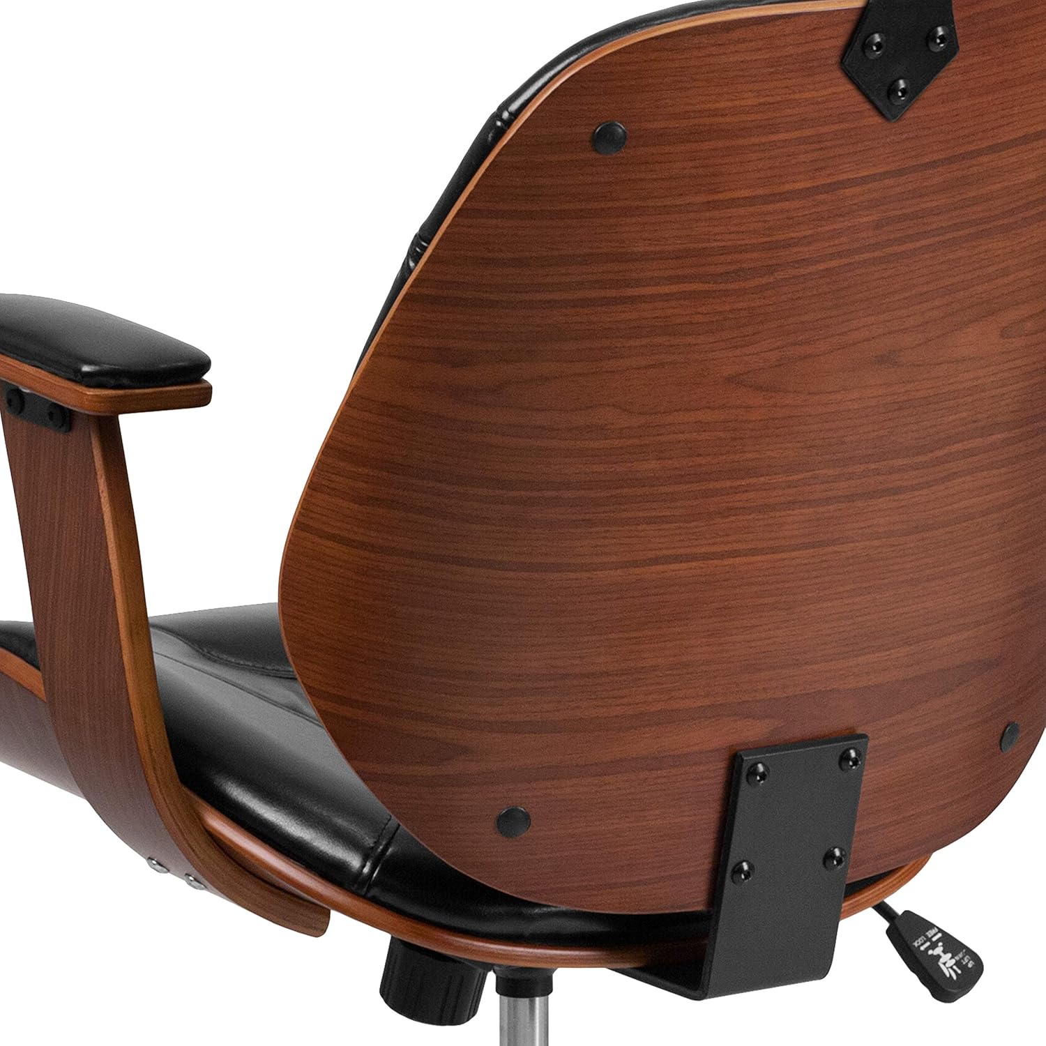 High Back LeatherSoft Executive Swivel Office Chair with Arms U787019