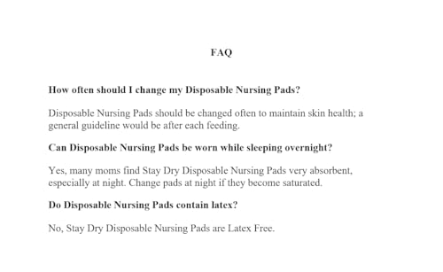 Disposable Nursing Pads, Super Absorbent Breast Pads, 100 Count N12359