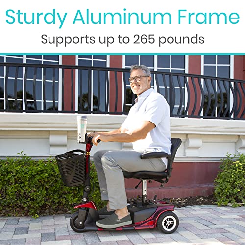 3 Wheel Mobility Scooter - Electric Folding Travel Scooter for Adults with Long Range Battery H795