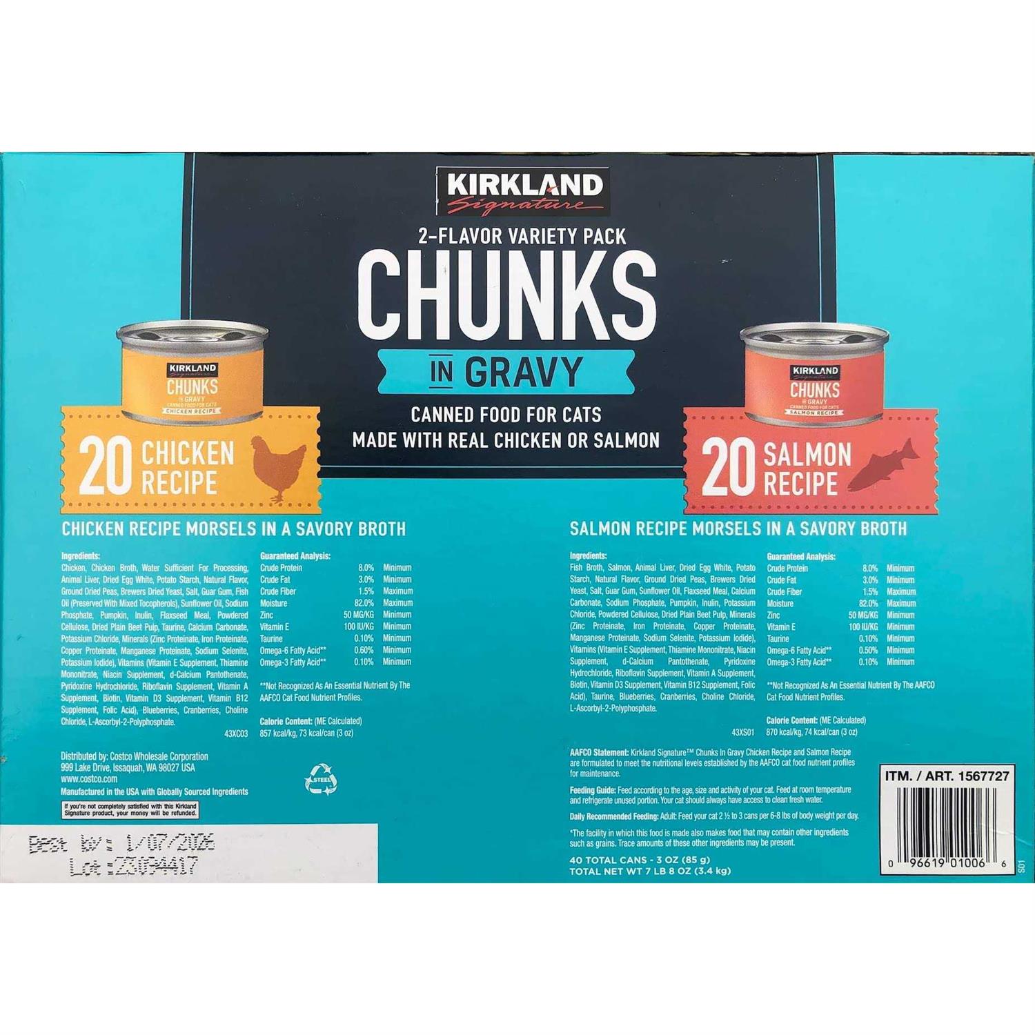 Chunks in Gravy Canned Cat Food Variety Pack S852