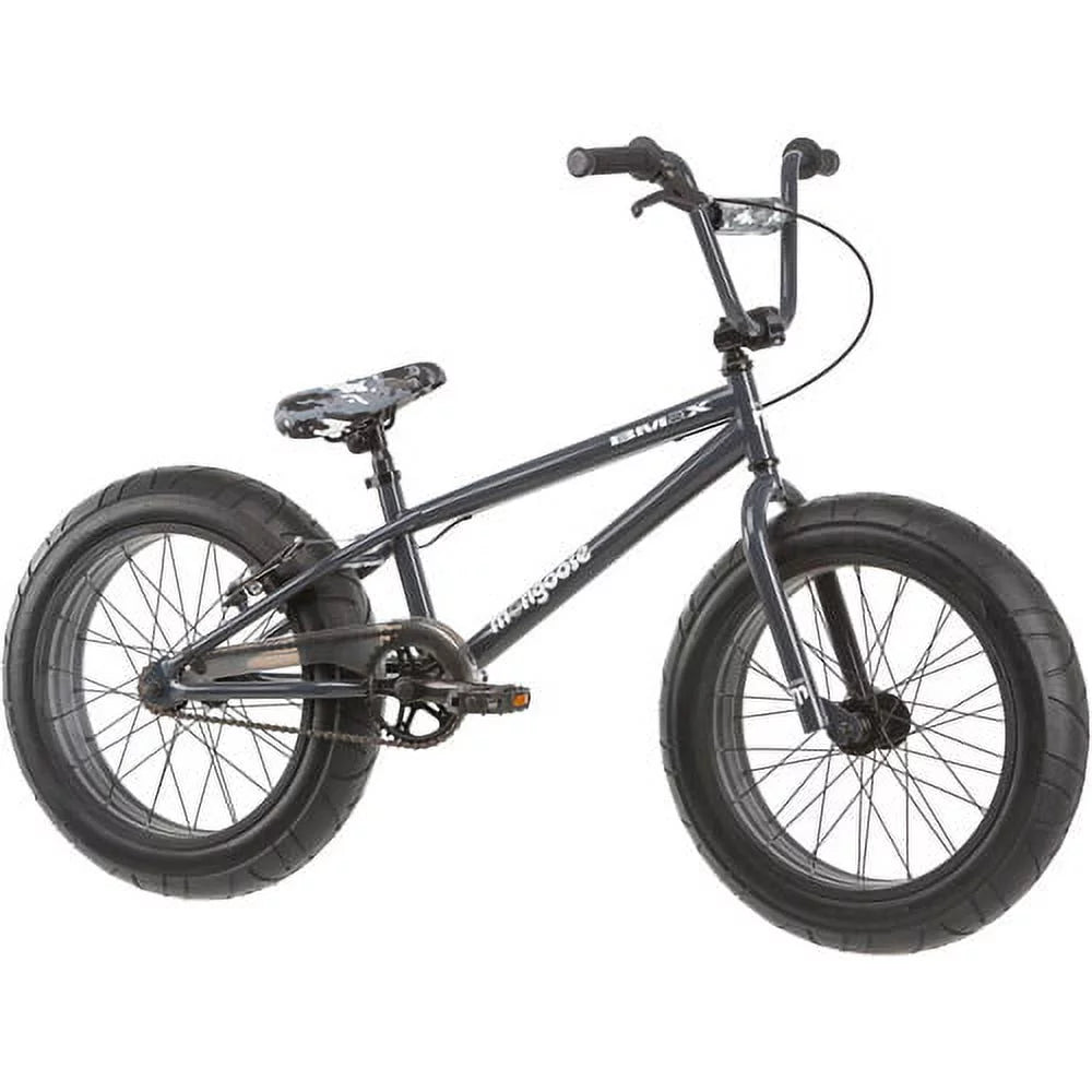 20" Fat Tire Mountain Bike, Black/Gray O791