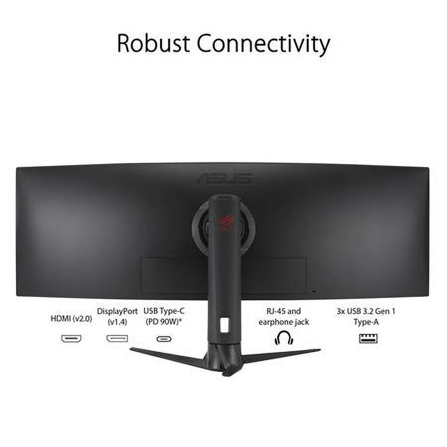 49" Ultra-wide Curved HDR Gaming Monitor, Dual QHD 165Hz O458