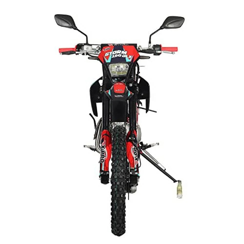 150cc Gas Pit Dirt Bike with Lights, 4-Speed Manual, 19"/16" Tires V369999