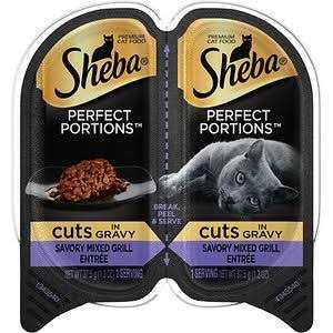 Wet Cat Food Cuts in Gravy Savory Mixed Grill Entree C361
