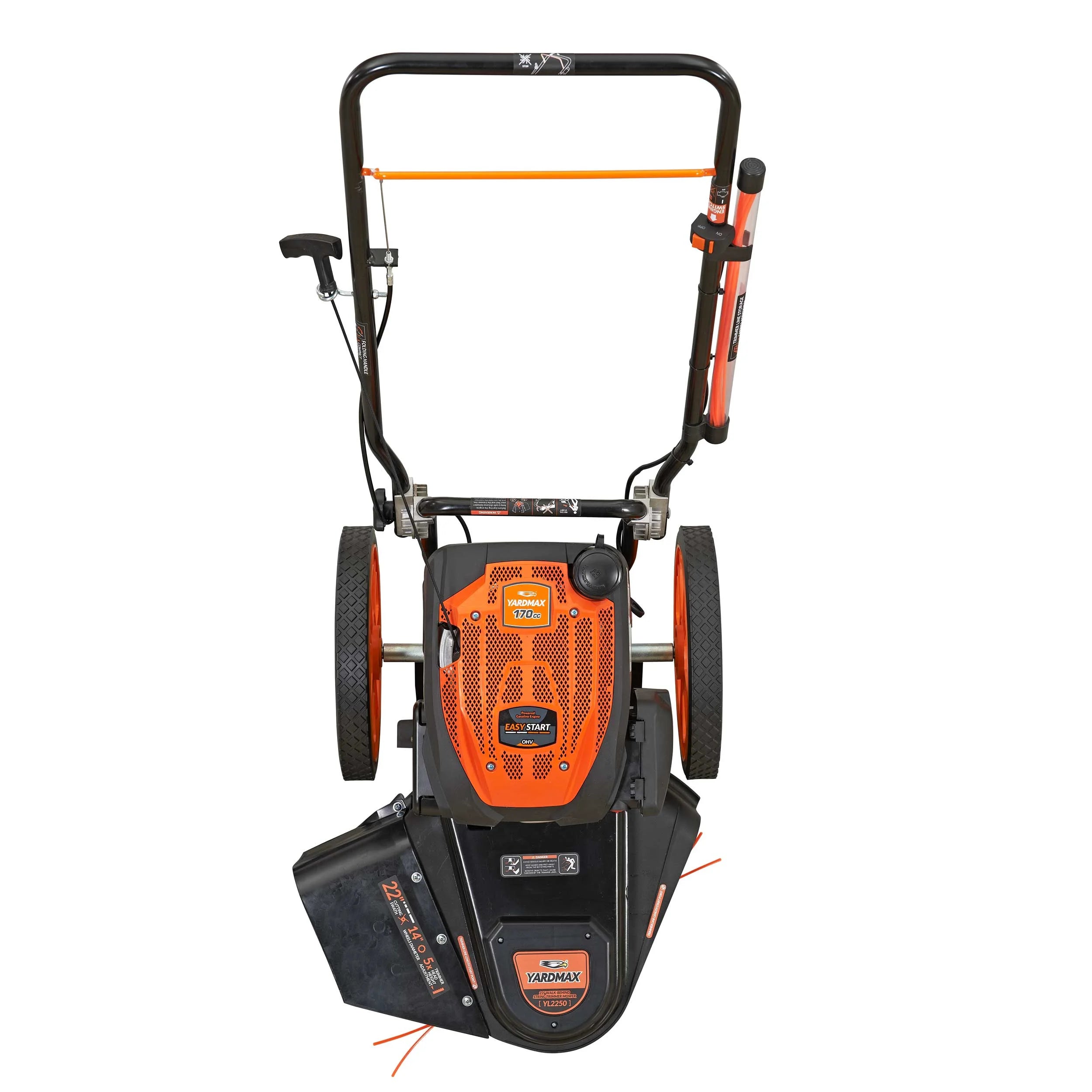 22 in. 170cc Gas Walk Behind String Trimmer Mower V2340