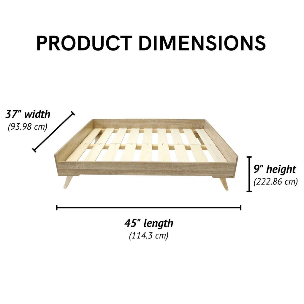 Raised Wooden Dog Bed Frame L89081