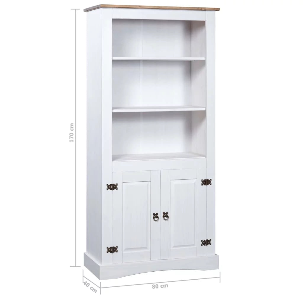 Cupboard Mexican Pine Corona White 31.5"x15.7"x66.9" K927
