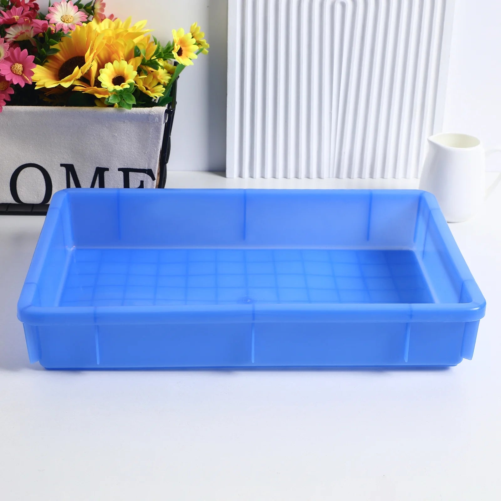 Plastic Warehouse Storage Box with Lids, 2-Pack Z2213